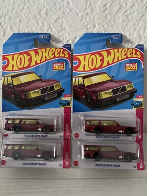 ミニカー Hot Wheels Volvo 240 Drift Wagon LOOSE 2022 HOT WHEELS 1:64 DK RED VOLVO 240 DRIFT WAGON