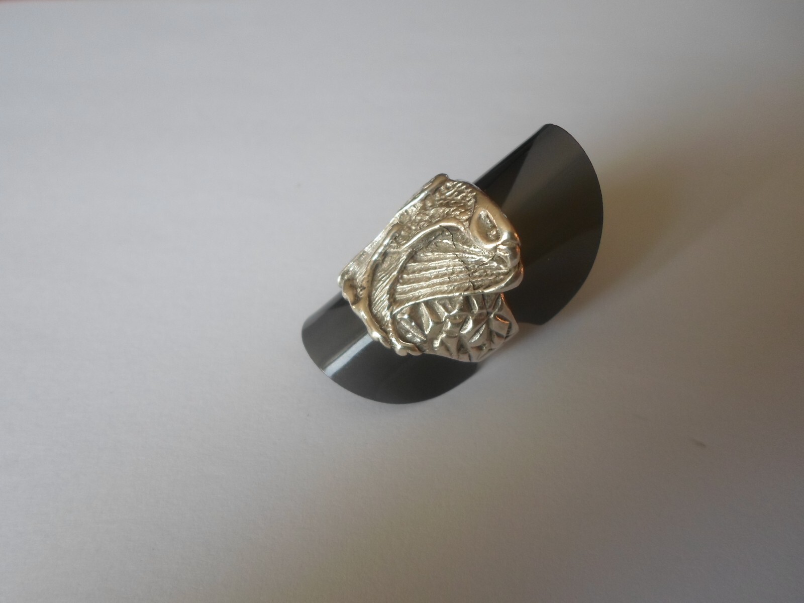 solid silver ring, eagle, size 51 - image 9