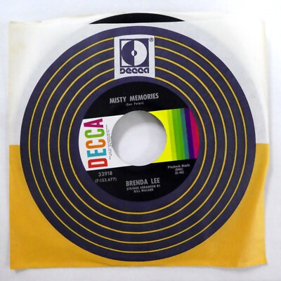 BRENDA LEE 45 Misty Memories / I'm A Memory DECCA Mint- 1972 country  #2526
