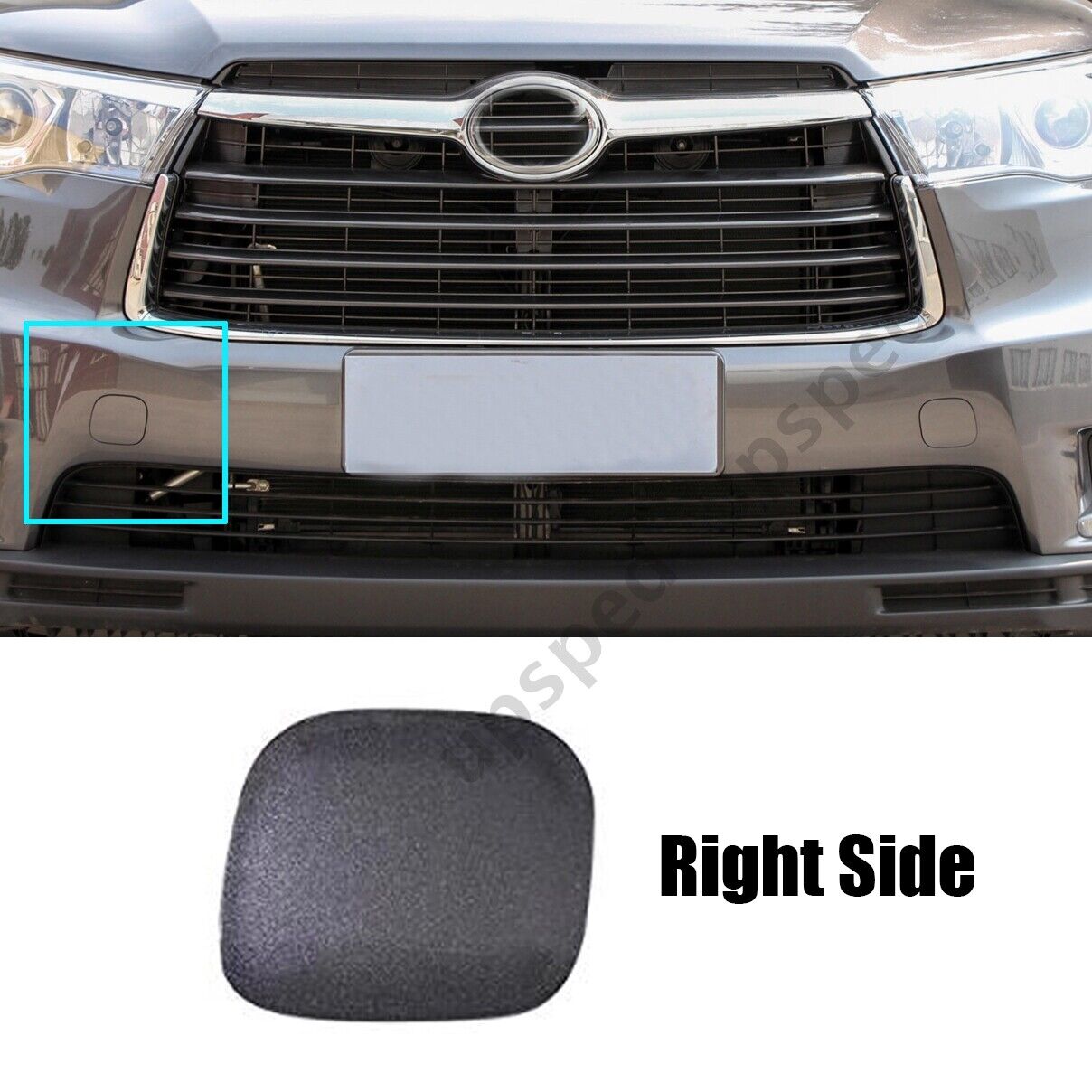 Front Bumper Tow Hook Cover Cap For Toyota Highlander 2014-2016 52128-0E110 New