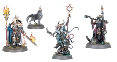 GAMES WORKSHOP LTD. GW Age of Sigmar Skavenflut Fürst Veritant, Grauer Prophet, Warlock Techniker