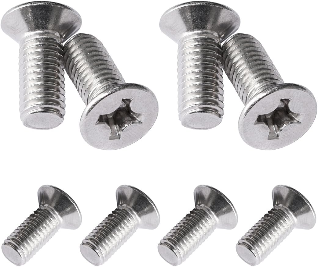 8PCS Stainless Steel Brake Disc Rotor Screws, Car Front and Rear Retaining Hardw