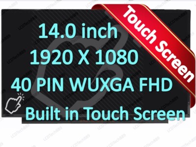 NV140FHM-T09 V8.1 14in LCD FHD Screen IPS Touch Display 40Pins FRU 5D11J53859