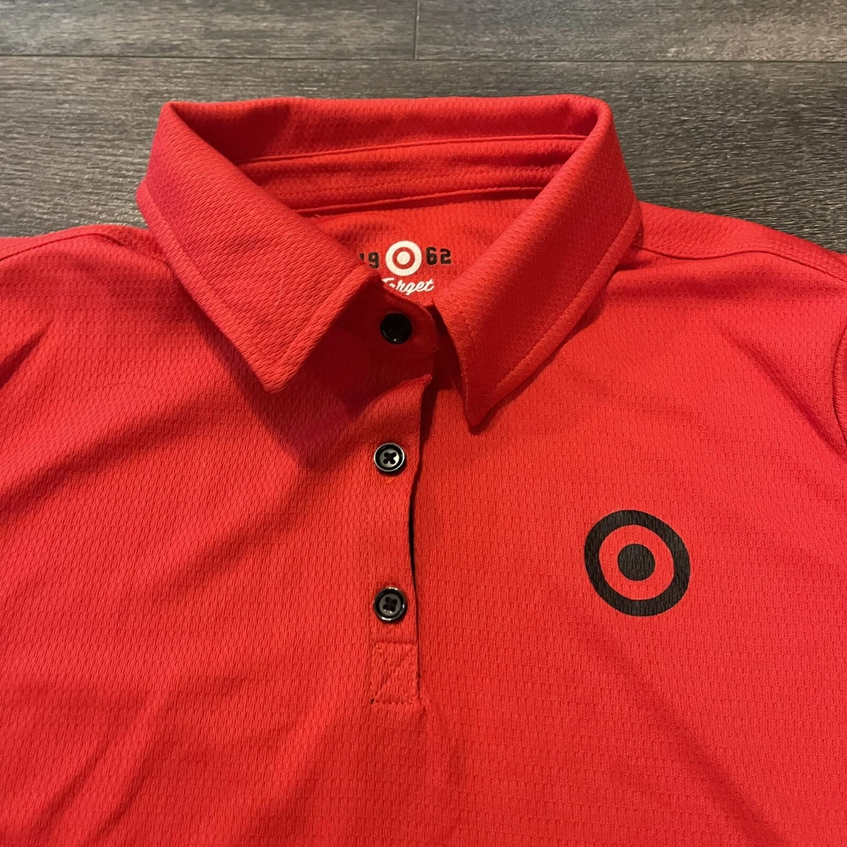 Target Logo Store Employee Uniform Polo Shirt Red Womens Small eBay