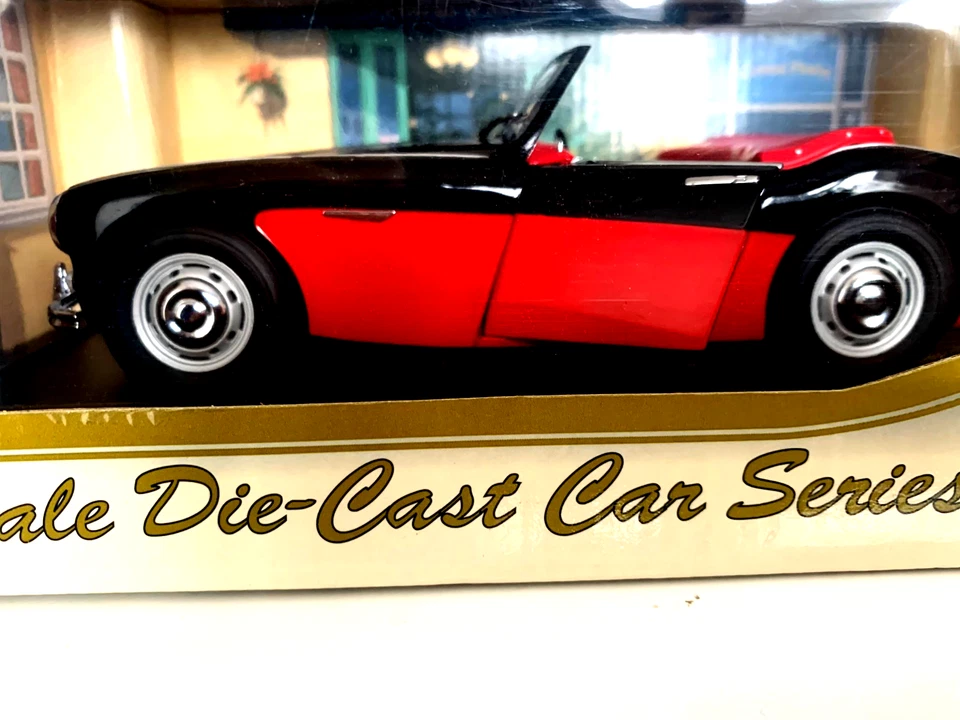 Kyosho 1:18 Die Cast Austin Healey 3000 Mk1 BLACK /RED BODY NUMBER 08141KR - Image 2 of 4