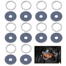 Camera Strap Split Ring 0.47", 10Pcs Stainless Steel Round Lug Ring Blue