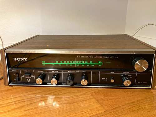 Sony HST-110 Vintage Solid State FM Stereo AM/FM Receiver Wood Case