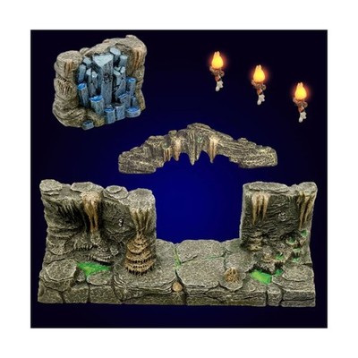 Dwarven Forge Dwarvenite Cavern Set LED Wall Pack NM