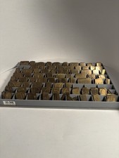 35-306 FULL CURSIVE BRASS FONT SET QUICK-TYPE STYLE NEW HERMES ENGRAVER 243PCS!