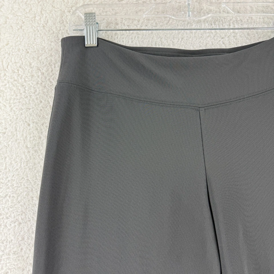 Pantalones Boston Proper para mujer pequeños grises pierna recta elásticos tiro medio Foto 4 de 4