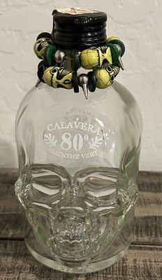 Calavera 80% Absinthe Vert from Espana Skull Bottle Only