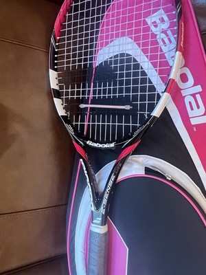 Babolat E-Sense Lite Tennis Racquet with Pink/Black Tennis Bag and Cover
