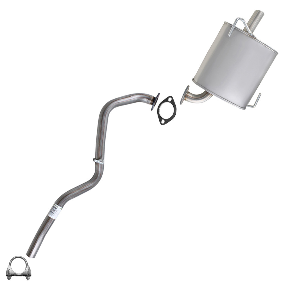 Stainless Steel Intermediate Pipe Muffler fits: 2010-2019 Subaru