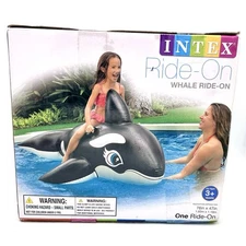 Intex Inflatable Whale Ride On 76"X47" #58561 EP NIB Pool Float Large