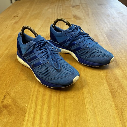 Adidas Adizero Boston Damen-Trainerschuhe blau Schnürschuhe Größe 6 Laufen - Bild 2 von 8