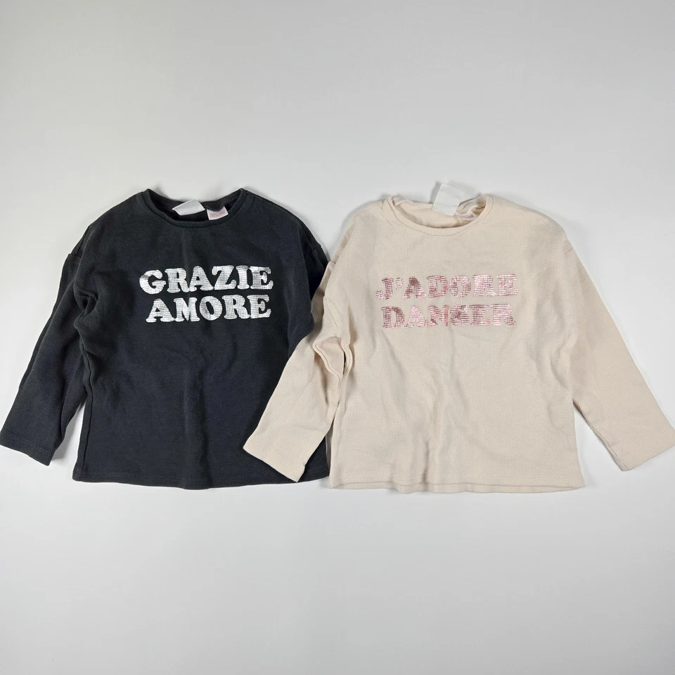 Zara Girls 4-5 Jeans Shirt Bundle Of 7 LOT Long Seeve Tank Top Casual - Image 2 of 4