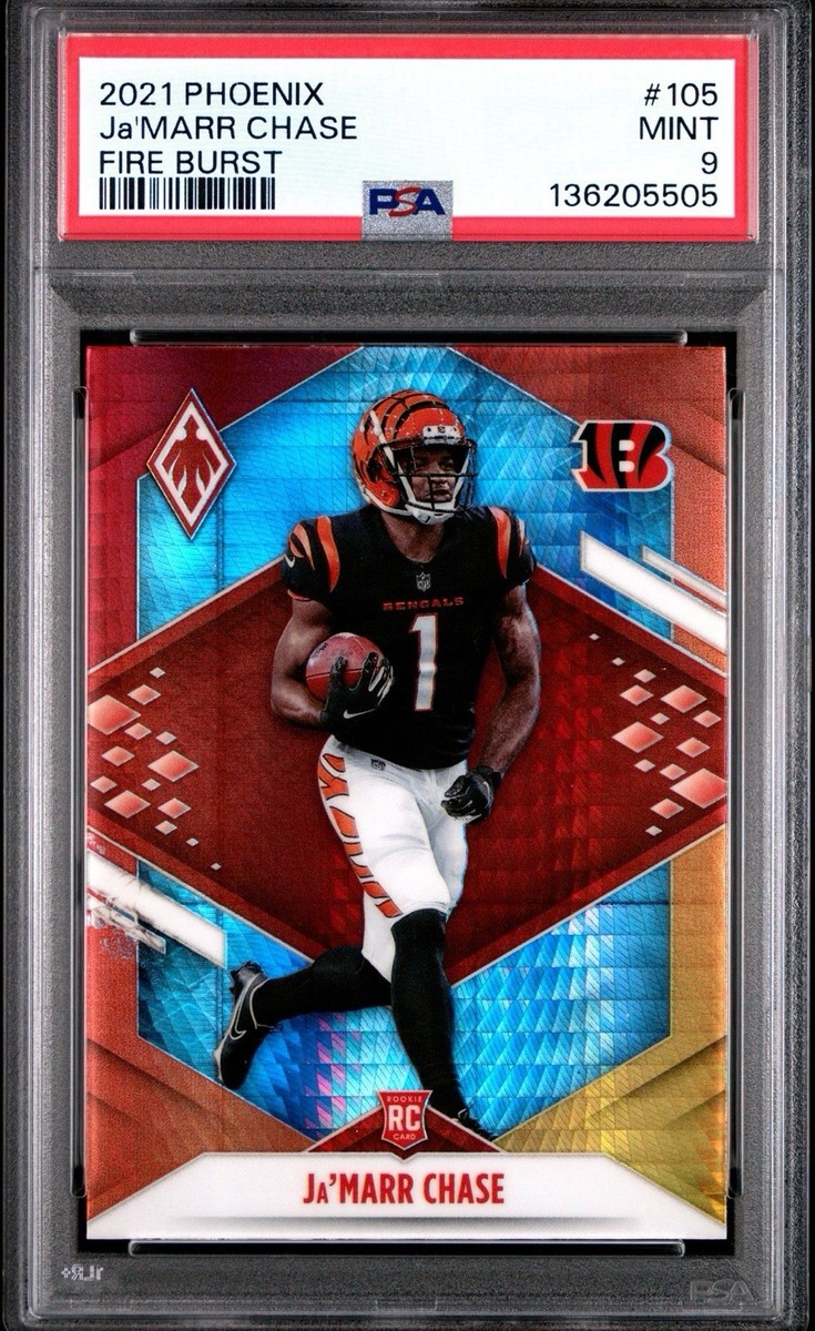 2021 Phoenix Jamarr Chase Fire Burst #105 PSA 9 Rookie RC | eBay
