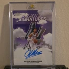 Topps Chrome Sky-Write Victor Wembanyama Spurs Purple Refractor Auto /75