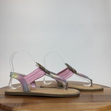 New Girls Big Kids Steve Madden Glitter Butterflies Strappy Sandals Size 3 Y