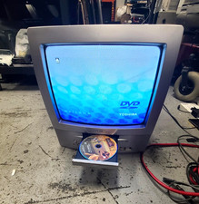 Toshiba 13" CRT TV DVD Combo MD13P3 Retro gaming, good screen cd wont open