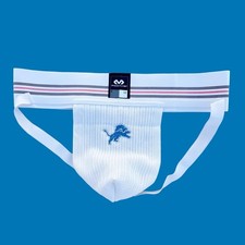 Detroit Lions custom embroidery mens white athletic supporter jockstrap Football