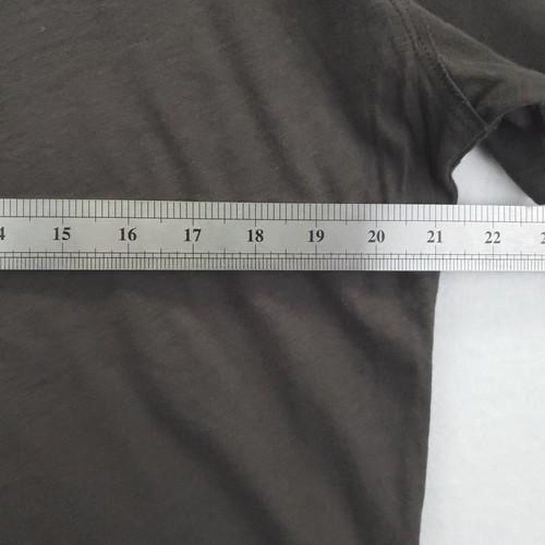 Camisa AllSaints Para Hombres Grande Marrón Manga Corta Figura SS Henley Abotonada - Imagen 8 de 9