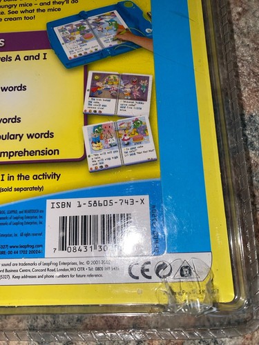 LeapPad Phonics Lesson 6 Cake and Mice Cream Sealed Vtg 2001 Game Pack HTF - Picture 5 of 6