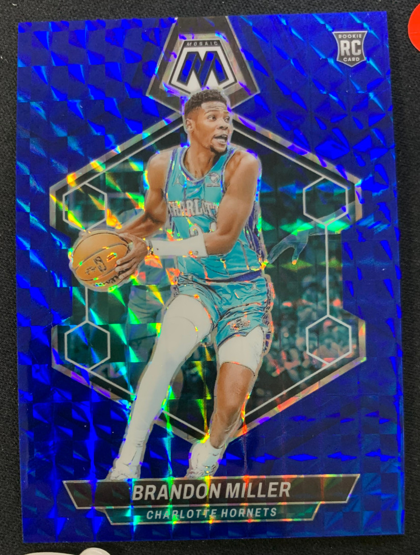 Brandon Miller 2023-24 Panini Mosaic 030/199 Blue RC Hornets #202