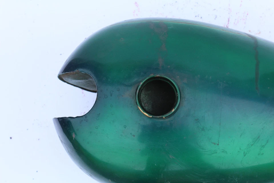 BSA A65 A50 Early Green Steel Gas Tank - Image 3 of 4
