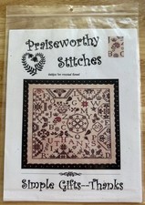 Praiseworthy Stitches CROSS STITCH Quaker Ins...
