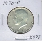 1970 D Kennedy Half Dollar 40% Silver K077 !!!Free Shipping!!!