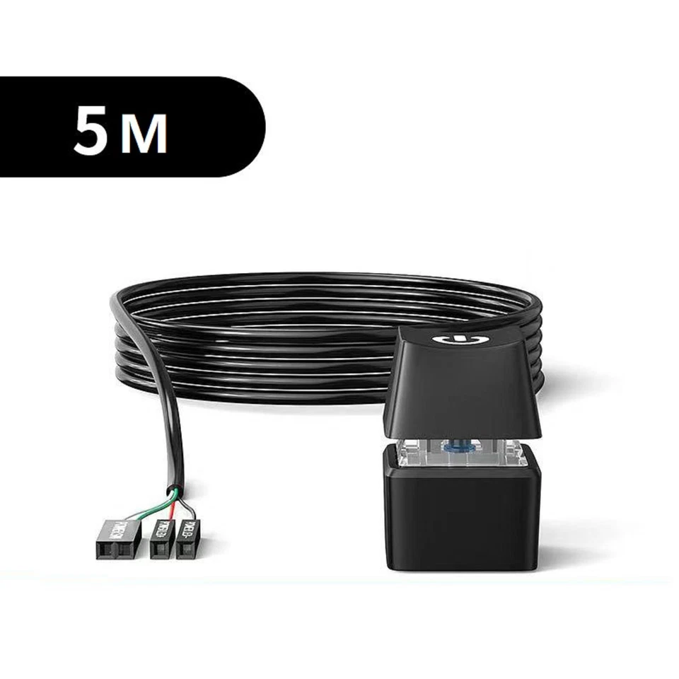 LED Computer Desktop Switch PC Motherboard External Power On/Off Button Cable - Image 3 of 4