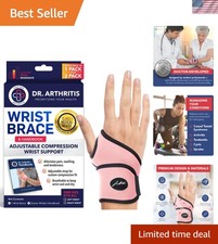 Doctor Developed Wrist Brace - Stylish Pink Support for Carpal Tunnel Relief