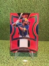Jackson Chourio 2025 Panini Select Selective Swatches RED Prizm 57/99 #SS-JC