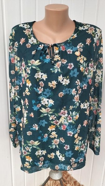 Women Gerry Weber Shirt Green Floral Print 46 /