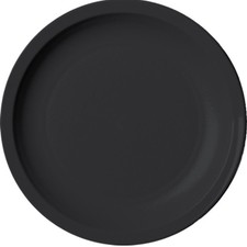 Cambro 10CWNR110 10 in Camwear® Black Narrow Rim Plate