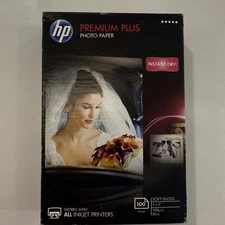 HP Premium Plus Soft Gloss Photo Paper 100 Sheets 4x6 Hewlett Packard