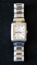 Guess Silver Tone Watch G10133G Starburst Dial Link Band 7.75" Max Size New Batt