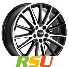 CMS C23 diamond black gloss 8x18" ET46 LK5 114.3 ML 67.2 Alufelgen 18 Zoll