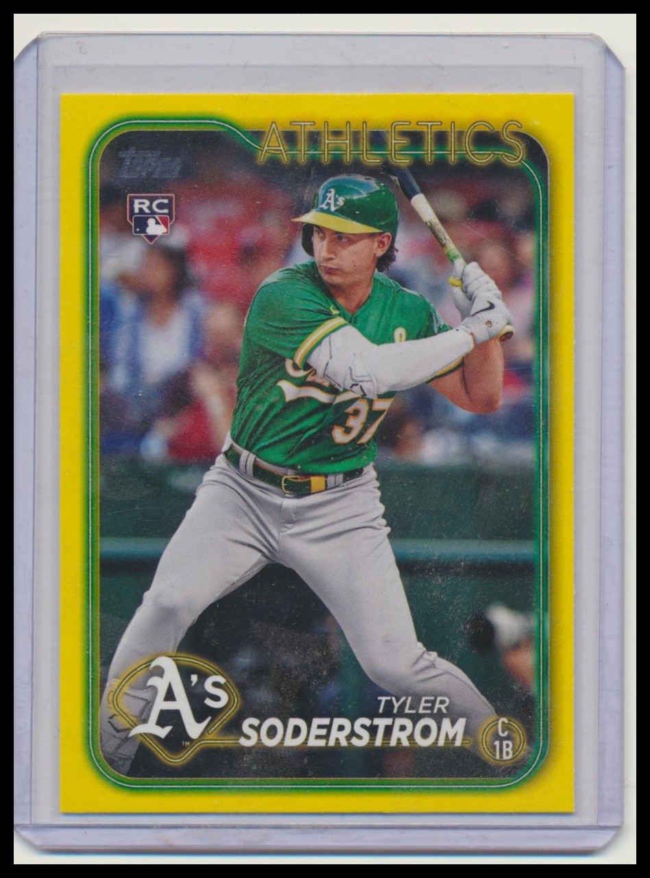 2024 Topps #244 Tyler Soderstrom Yellow