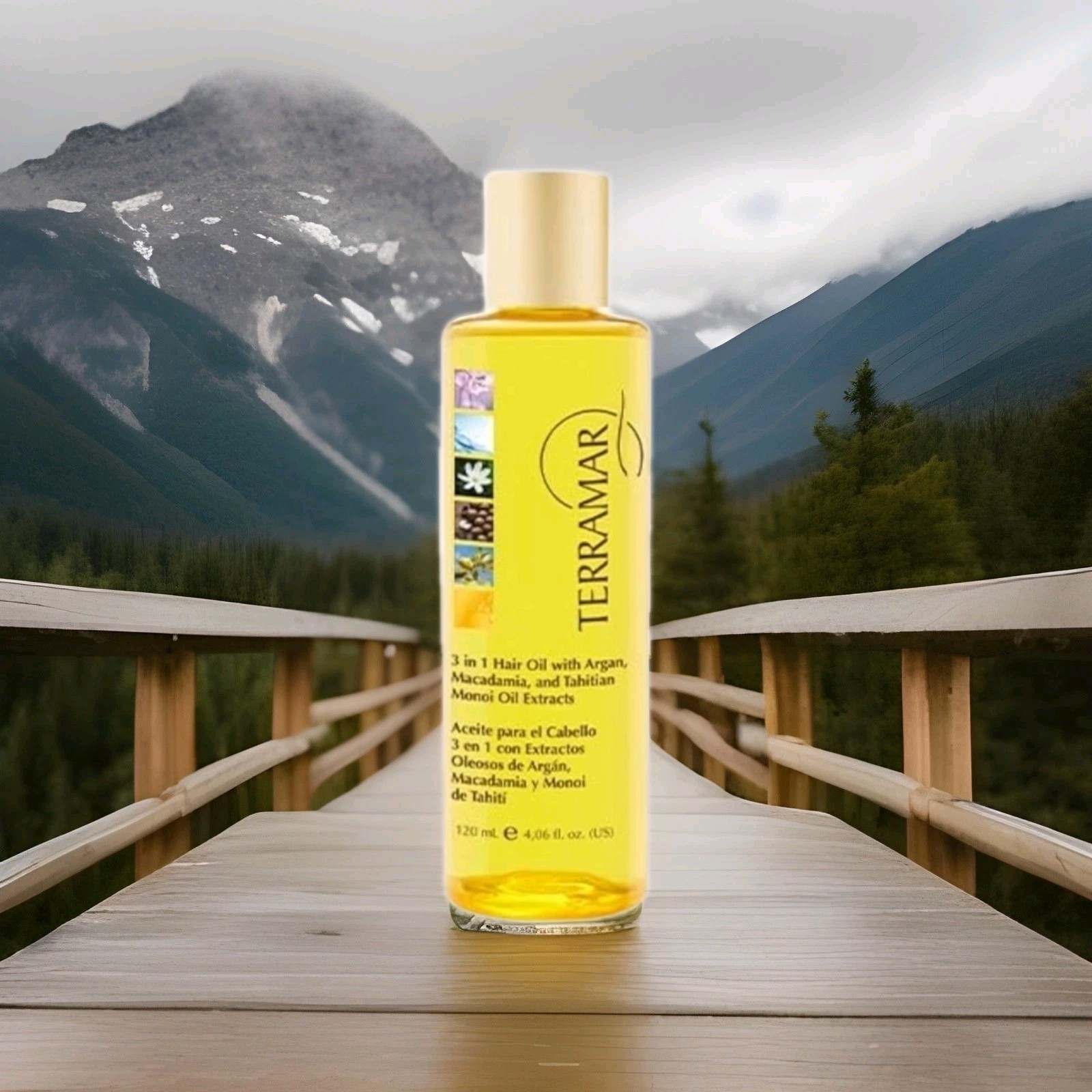 3-1 O&iacute;l HAIR WITH ARGAN & Macadamia 4.06 FL OZ /120ml