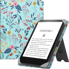 Universal Case for 6" eReaders, Folio Leather Stand Cover with Handstrap Compati