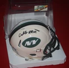 DARRELLE REVIS NEW YORK JETS Signed RETRO MINI HELMET BECKETT COA  4W698509