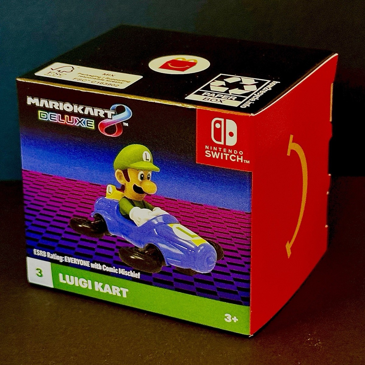 Deluxe Nintendo Switch Luigi Kart 2024 McDonalds Toys Mario Kart