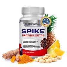 Spike Protein Detox - Spike Support Supplement with Nattokinase 4000Fu, Brome...