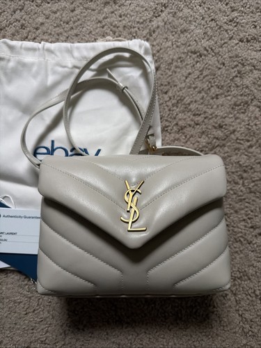 Saint Lauren YSL Toy Loulou Quilted  Off White ColorGreat Condition Authentic