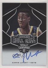 2016-17 Panini Totally Certified Rookie Roll Call Caris LeVert #35 Auto 7b5