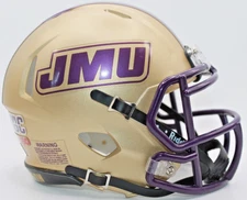 2025 James Madison JMU Dukes Custom Riddell Mini Helmet vs Weber State