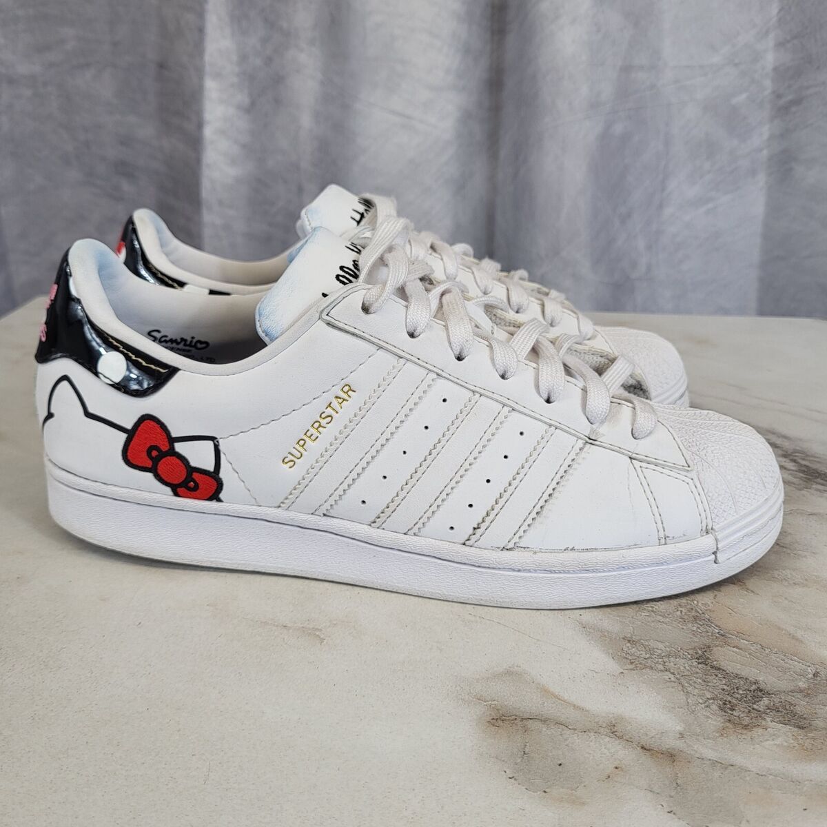 Adidas Hello Kitty Superstar White Pink Original GW7168 Shoe Adidas Hello Kitty Superstar White Pink Original GW7168 Shoe
