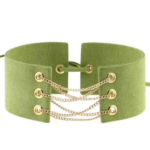 Gothic Samt breit mit Kette Choker Halskette Punk verstellbar Halsband Zubehör - Bild 10 von 55
